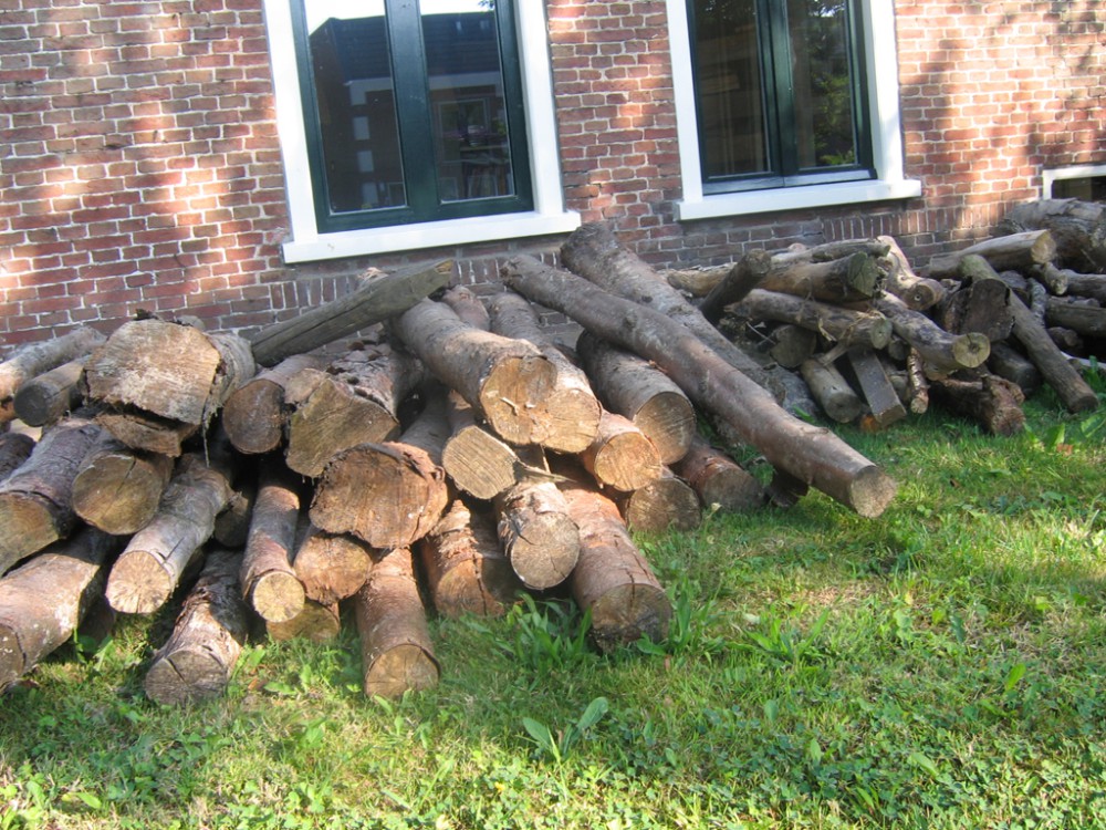 hout voor de kachel